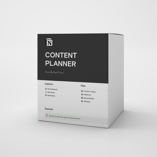 Content Creation Notion Planner